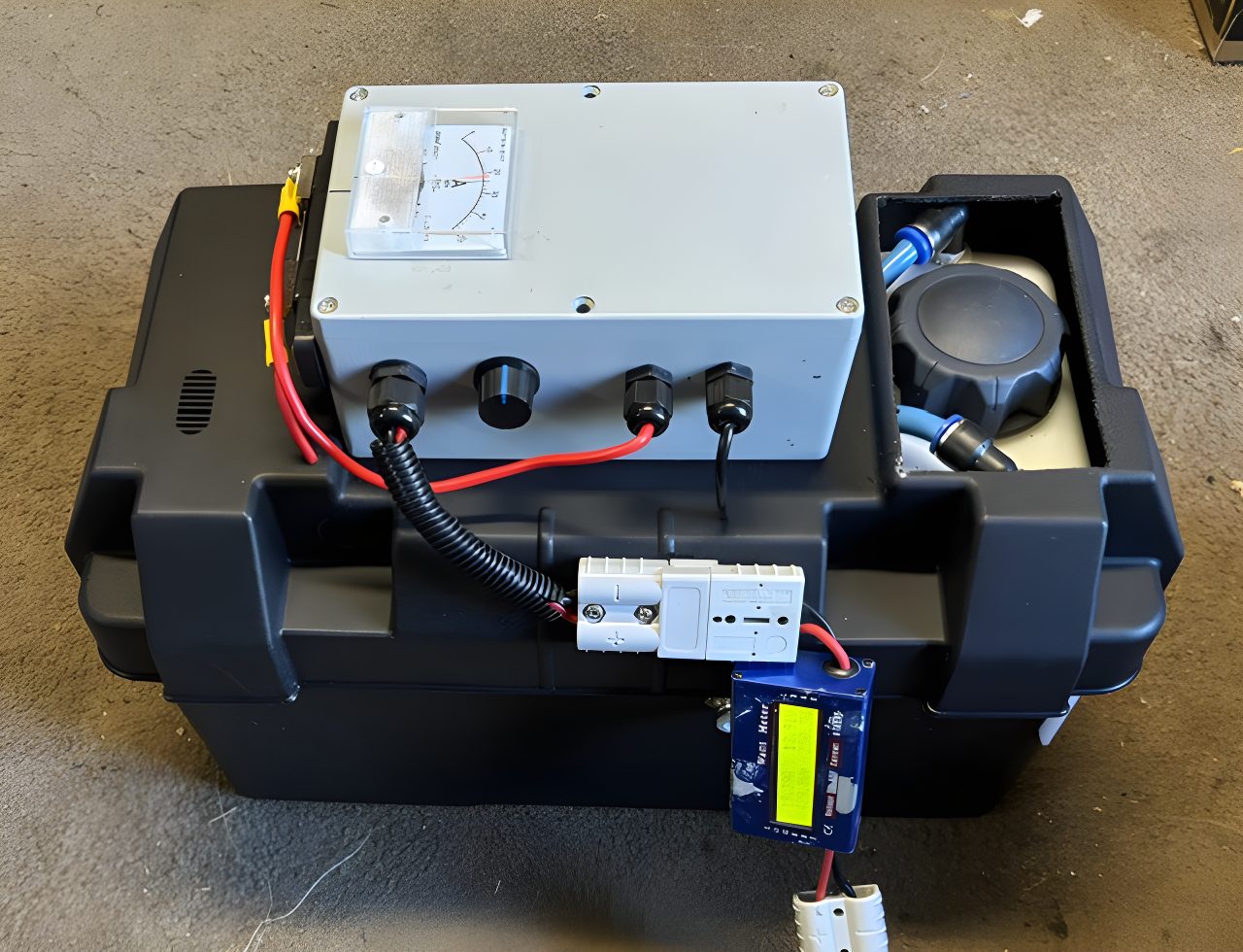 Gen 20 mounted in a marine battery box